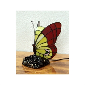 Tiffany sommerfugl lampe DN18  h:24cm